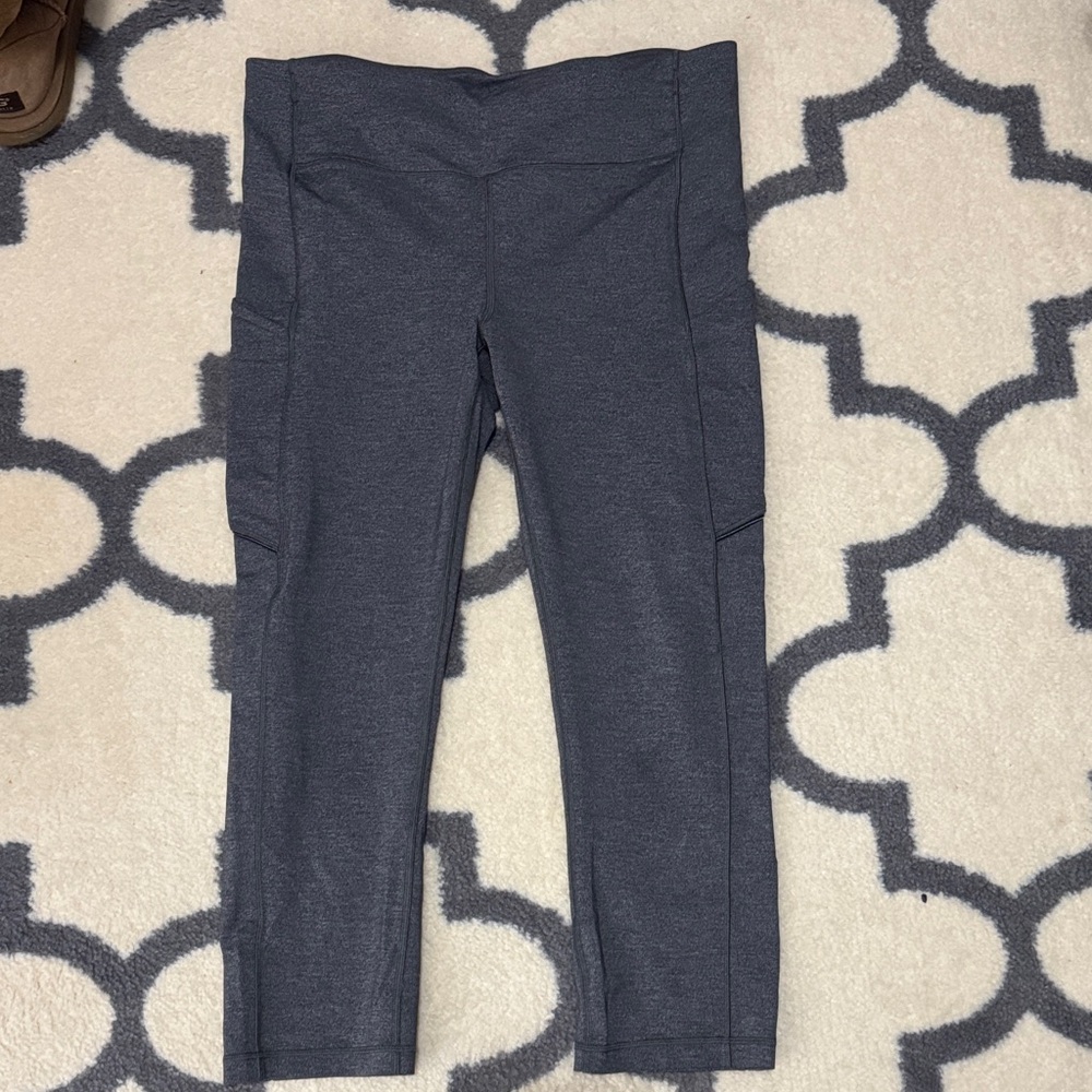 Lululemon Athletica Gray Leggings with Side Pockets